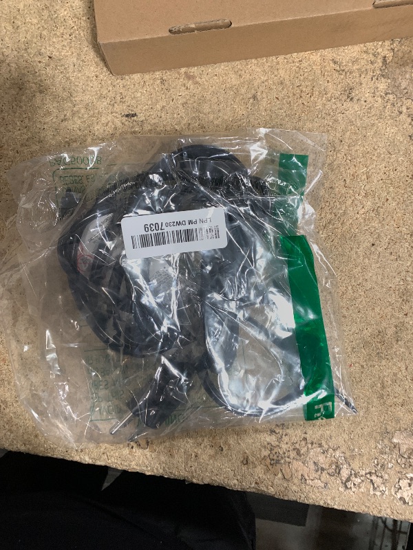 Photo 1 of 16/3 Black Indoor Outdoor Extension Cord 10 Ft Waterproof, Heavy Duty Extension Cord with 3 Prong Grounded Plug,13A 1625W 16AWG SJTW, Flexible Weatherproof Power Cable for Offices, Gardens and Lawns