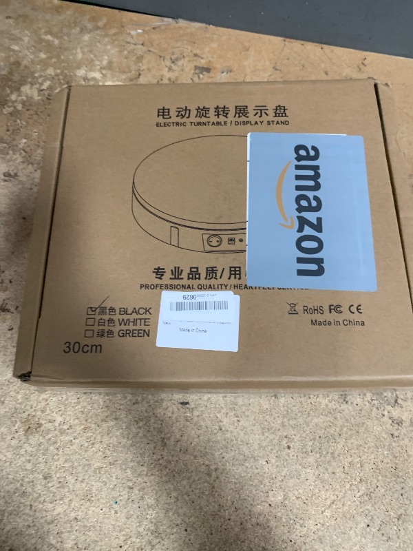 Photo 1 of (MISSING REMOTE) Prolee 360 Degree Rotating Turntable 12 Inch, 350lbs Capacity for Photography, Heavy Duty, Automatic Remote Control Display Platform with 5 Colour Surface Covers and Carry Bag