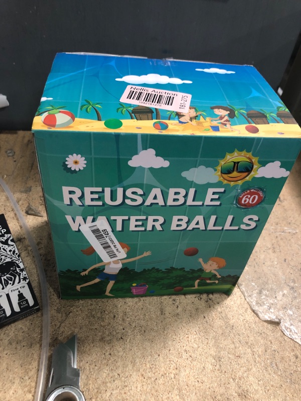 Photo 1 of 60 Pcs Reusable Water Balls, Reusable Water Balloons for Outdoor Toys and Games, Water Toys for Kids and Adults Boys and Girls - Summer Balls for Pool and Backyard Fun