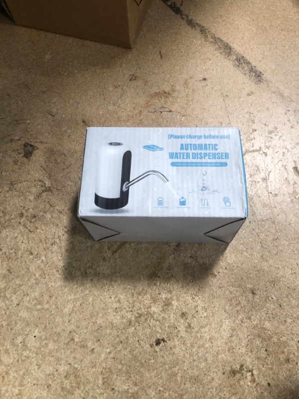 Photo 1 of GetKen 5 Gallon Water Table Pump Rechargeable, Water Dispenser for 5 Gallon Bottle Bottom Loading, Portable USB Charging Automatic Drinking Mini Water Jug Dispenser, for Camping, Kitchen