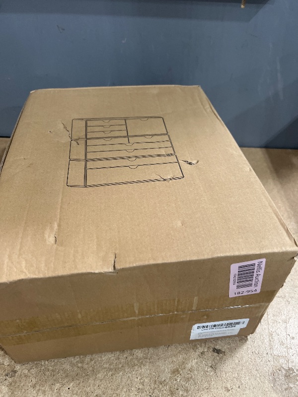 Photo 1 of Yieach 3 Pack Acrylic Storage Drawers With 10 Drawers,Stackable Office Cabinet Organizer and Makeup Organizer,Clear Plastic Drawers for Craft Supply,Pen,Stationary,medical,Makeup,Beauty Desk Organizer