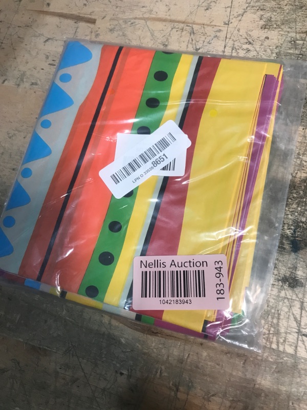 Photo 1 of Kochorie 2 Pieces Plastic Cinco De Mayo Tablecloths - Disposable Rectangle Tablecloths for Mexican Themed Birthday Party Decorations