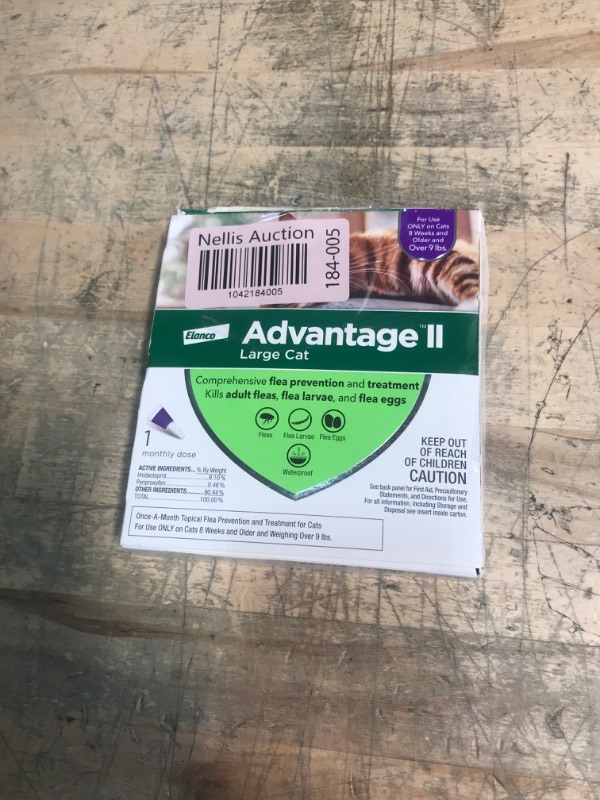 Photo 1 of Advantage II Large Cat Vet-Recommended Flea Treatment & Prevention | Cats Over 9 lbs. | 1-Month Supply