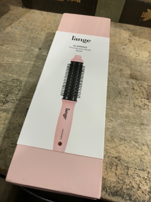 Photo 1 of L'ANGE HAIR GlamWave Infrared Thermal Ionic Brush | 38mm Heated Round Thermal Brush for Volume and Curls | Reduces Frizz | Adds Shine | Smooth Styling Tool for All Hair Types (Blush)
