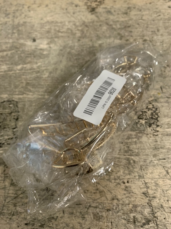 Photo 1 of 6 Pieces Metal Hair Claw Clips Set, Gold Hair Catch Large Barrette Jaw Clamp Small Half Bun No-Slip Hair Clips French Hair Accessories for Women and Girls