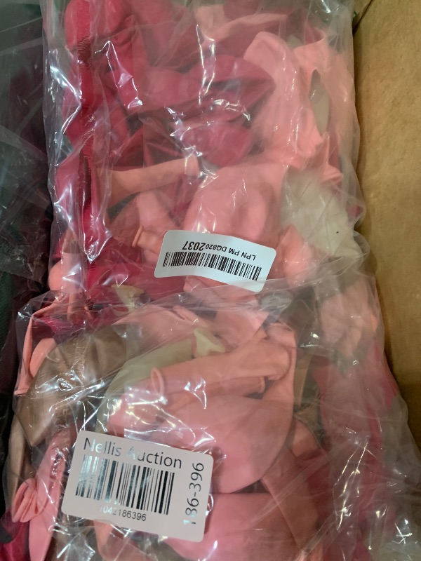 Photo 1 of Pink Balloon Garland Arch Kit, 145pcs Hot Pink Rose Gold Balloons with Confetti Balloons for Mother's Day Decoration Girl's Birthday Bridal Baby Shower Princess Theme Party Background Decorations