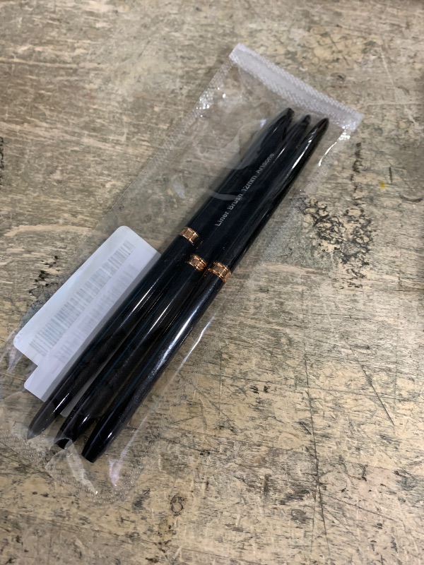 Photo 1 of 3 only!! Artdone Metallic Nail Art Pens, Liner Brushes Set, 5PCS Black Color Nail Tools For Long Lines, Thin Details, Fine Drawing, Liner Brush UV Gel Polish Painting Nail Design Sizes 5/8/12/20/25mm