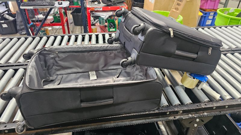 Photo 1 of ***2 PACK ONLY***AmazonBasics 3 Piece Softside Carry-On Spinner Luggage Suitcase Set - Black