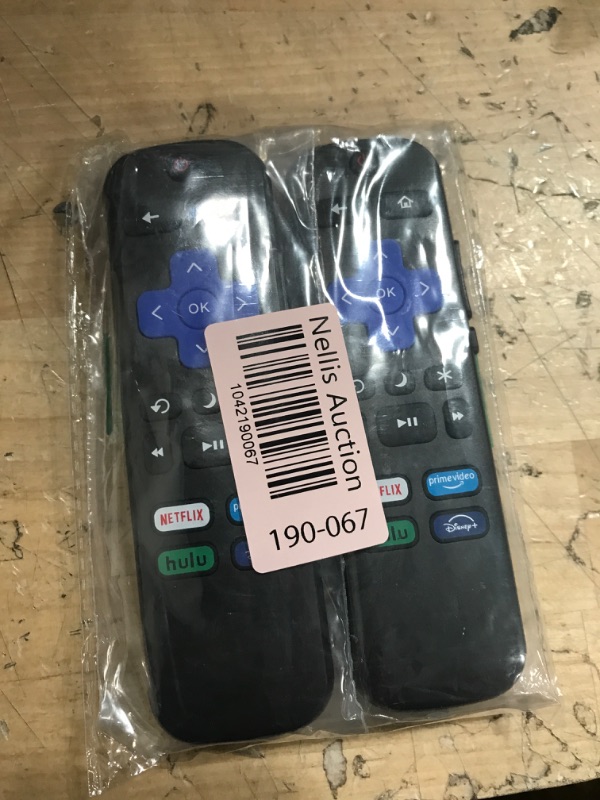Photo 1 of 2Pcs Replacement Remote Control Compatible for Roku TV, Universal Remote Fit for Hisense/Onn/TCL/Sharp/Element/Philips/Hitachi/JVC/RCA/Insignia/Sanyo/LG RokuSeries Smart TVs (Not for RokuStick & Box)