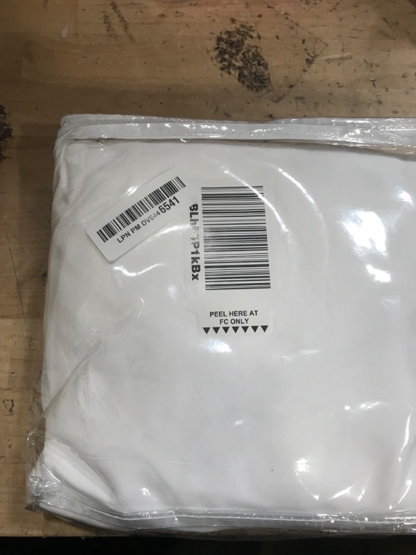 Photo 1 of 1 PC Premium Quality Bottom Sheet (Twin, White) - Soft Microfiber, 16 inch Extra Deep Pocket, Shrinkage and Fade Resistant