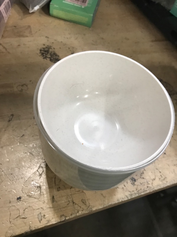 Photo 1 of ?NOT CERAMIC?Unbreakable Cereal Bowls, 25 OZ Wheat Straw Bowls Microwave and Dishwasher Safe BPA-Free Eco-Friendly Bowl Beige Color for Cereal, Serving ,Soup, Oatmeal, Pasta and Salad?Set Of 6?