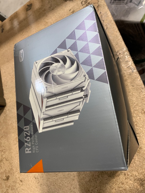 Photo 1 of PCCOOLER RZ620 CPU Cooler TDP 265W CPU Air Cooler Dual Tower CPU Fan 6 HeatPipe CPU Cooling System with Three Modes PWM Silent Fans, Easy Install Air Cooler for Intel LGA 115X/1200/1700,AMD AM4/AM5,WH