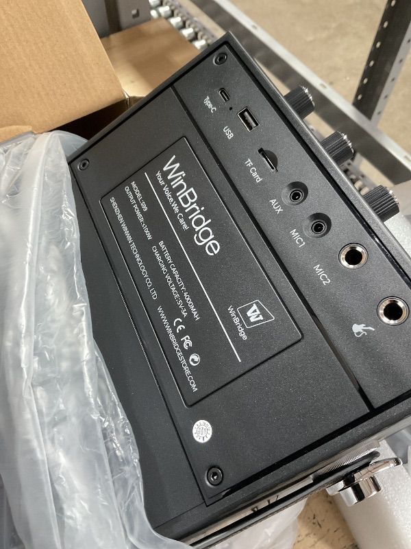 Photo 1 of 100W Powerful Voice Amplifier with 2 Wireless Microphones, Big Pro Sound Portable Speaker with Microphone, Bluetooth Speaker PA System Karaoke Machine Support BT/USB/TF Card/Aux/Guitar S99