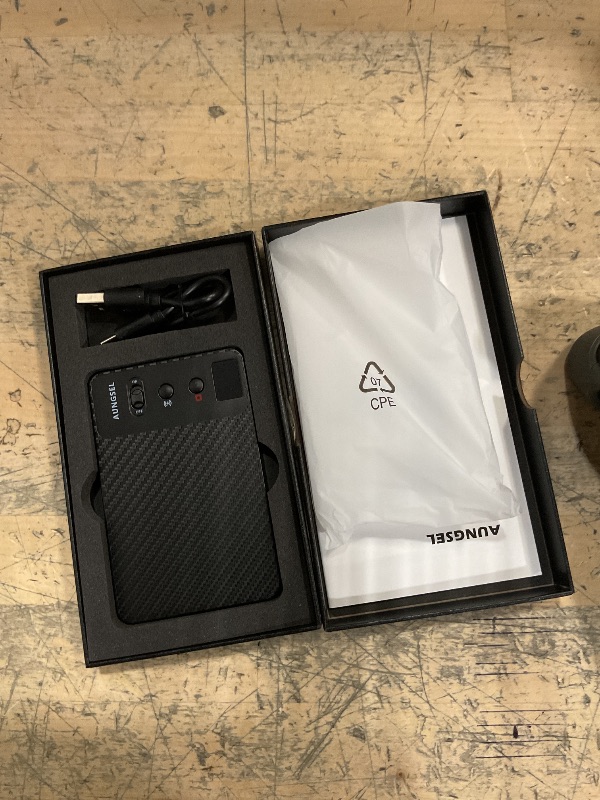 Photo 1 of AI Voice Recorder, Transcribe & Summarize AI Audio Recorder, Support 121 Languages, 64GB Memory, Wireless Charging, App/Web Control, Digital Recording Device for Lectures, Meetings, Calls, Black