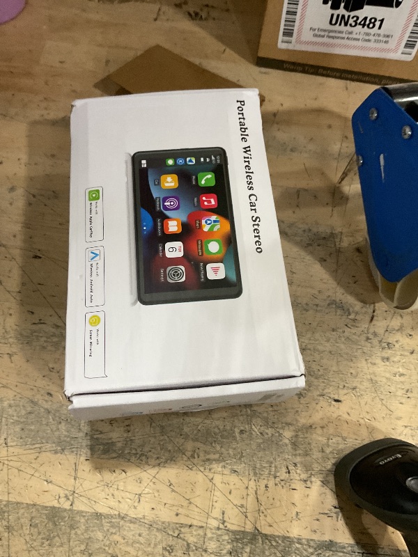 Photo 1 of Apple Carplay Screen for Car, 7" HD Portable Car Stereo Touch Screen with Wireless Android Auto, Backup Camera, Car Audio Receivers with Voice Control, Mirror Link, Bluetooth, GPS Navigation