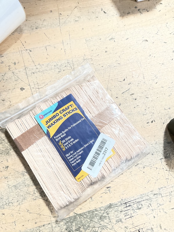 Photo 1 of 100 Piece Large Jumbo Wooden Craft Sticks (6" x 3/4"), Premium Natural Organic Wood for Waxing, Craft Project, Tongue Depressor, Popsicle, Ice Cream Stick,Woodcraft, Paint Stirrer and Art - Apremont