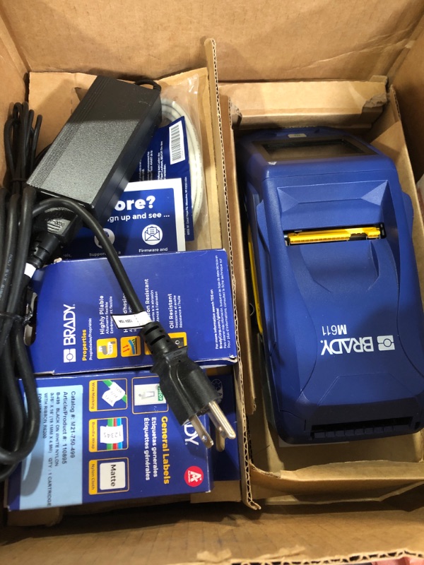 Photo 1 of (see all images) Brady M611 Bluetooth Label Printer. Flexibility in When, Where, and How You Design and Print Labels.