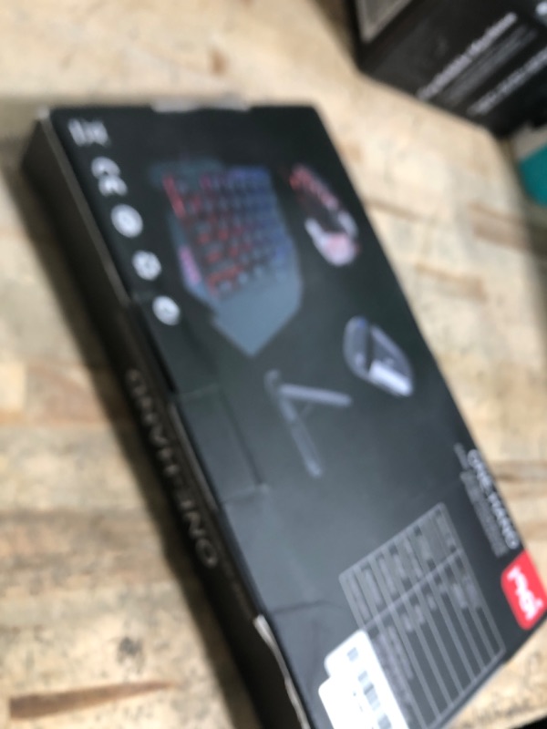 Photo 1 of (untested) Half Hand Gaming Keyboard and Mouse Combo Laelr 35 Keys PUBG Wired Mechanical RGB Backlit Keyboard with Wrist Rest Wired Gaming Mouse Converter for Android iOS Phone Game Not Support iOS 13.4 & Above