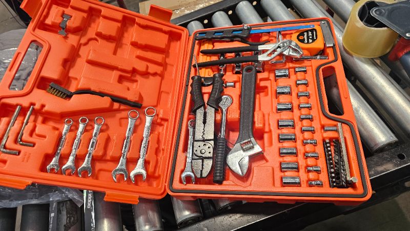 Photo 1 of ***PARTS ONLY***GreatNeck Chrome Vanadium Steel for Strength and Duribility Wrench storage 125 Pieces
