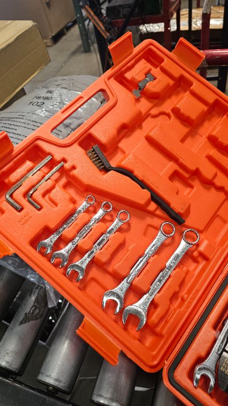 Photo 1 of ***PARTS ONLY***GreatNeck Chrome Vanadium Steel for Strength and Duribility Wrench storage 125 Pieces