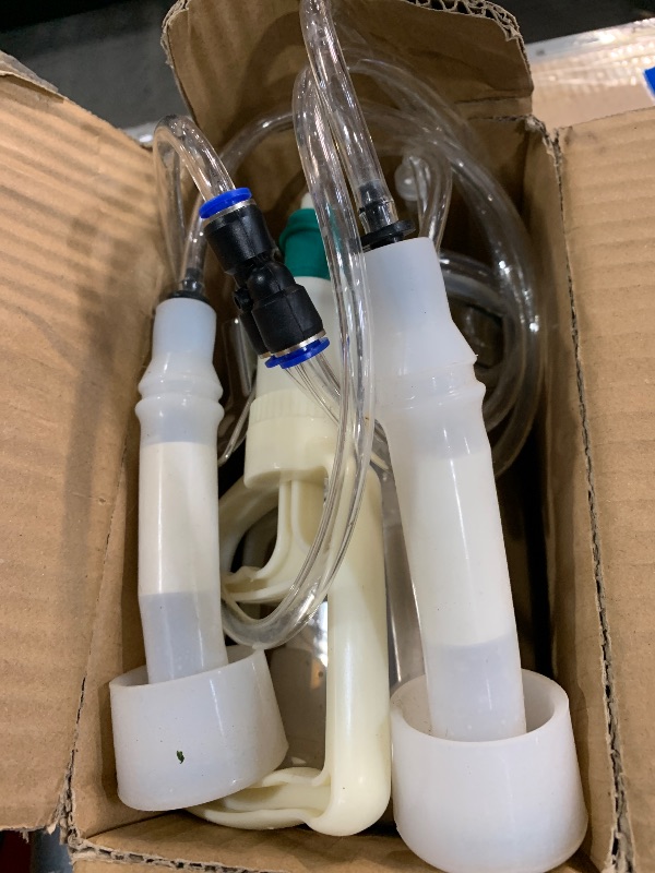 Photo 1 of (item sold for parts only) Manual Milking Machine, 2L Effort-Saving Goat Milking Device, Sheep Cow Hand Vacuum Pump Goat Cow Milking Machine
