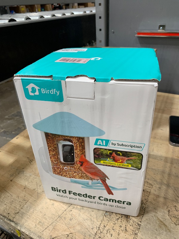 Photo 1 of NETVUE by Birdfy Smart Bird Feeder with Camera, Bird Watching Camera, Auto Capture Video & Motion Detection, 1080P Live Steam, Cardinal Feeder Outdoor Wireless, Ideal Present for Backyard Birder, Blue