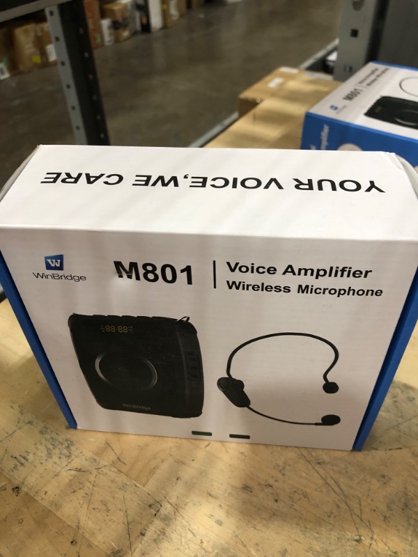 Photo 1 of 20W Bluetooth Voice Amplifier Wireless Microphone for Teachers, Portable Waterproof Voice Amplifier for Teaching, Speaking, Classroom, Personal Mic Headset and Speaker System M801