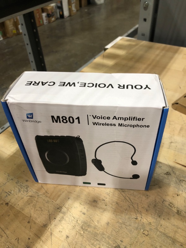 Photo 1 of 20W Bluetooth Voice Amplifier Wireless Microphone for Teachers, Portable Waterproof Voice Amplifier for Teaching, Speaking, Classroom, Personal Mic Headset and Speaker System M801