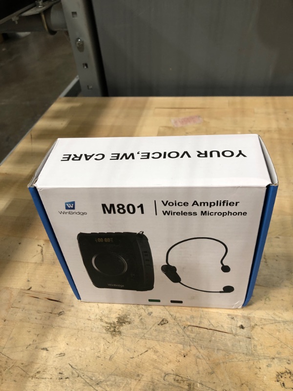 Photo 1 of 20W Bluetooth Voice Amplifier Wireless Microphone for Teachers, Portable Waterproof Voice Amplifier for Teaching, Speaking, Classroom, Personal Mic Headset and Speaker System M801