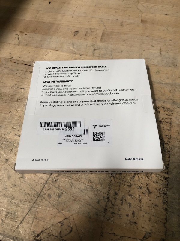 Photo 1 of Highwings Mini HDMI to HDMI Cable 10FT, 4K 60Hz High Speed HDMI to Mini HDMI Cable Male Bi-Directional 2.0 Cord, for HDTV, Tablet, Camera and Camcorder [Aluminum Shell, Nylon Braided]