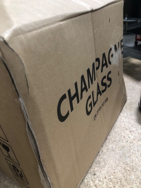 Photo 1 of YANGNAY Cylinder Champagne Flutes, Champagne Flute Glass Set of 12, Clear Champagne glasses for Party, Home, Restaurant Use, 6 oz Capacity
