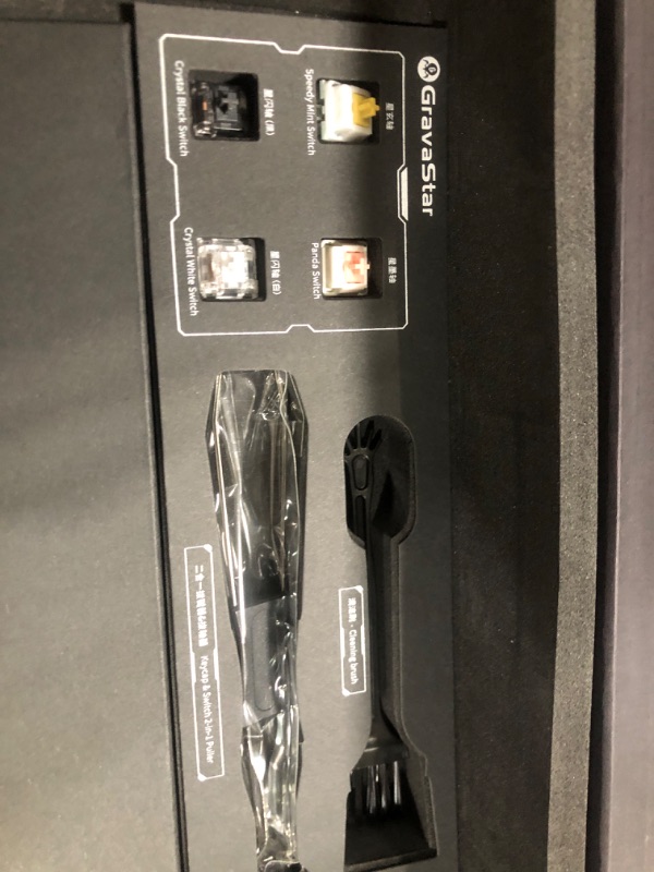 Photo 1 of GravaStar Computer Peripheral Devices, Mercury,K1 75% Wireless Mechanical Gaming Keyboard, Aluminum Alloy Exoskeleton Design, Gasket Custom Keyboard Hot-Swap Socket, Linear Switches, RGB Backlit