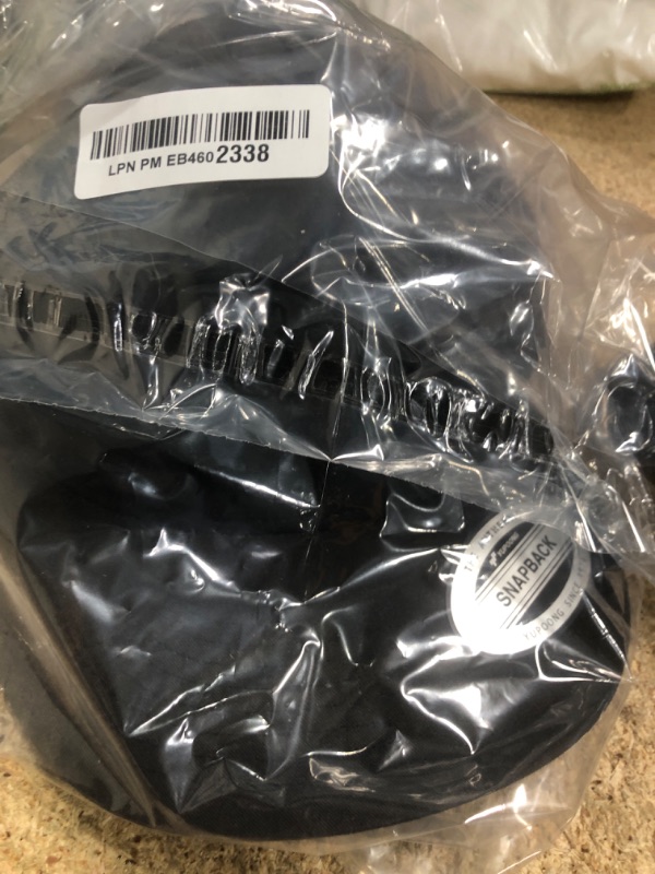 Photo 1 of *HAS VELCRO/ MISSING PATCHES* Pull Patch Flat Bill Snapback Trucker Hat | Black Tactical Cap | 2x3 in Loop Surface to Attach Morale Patches