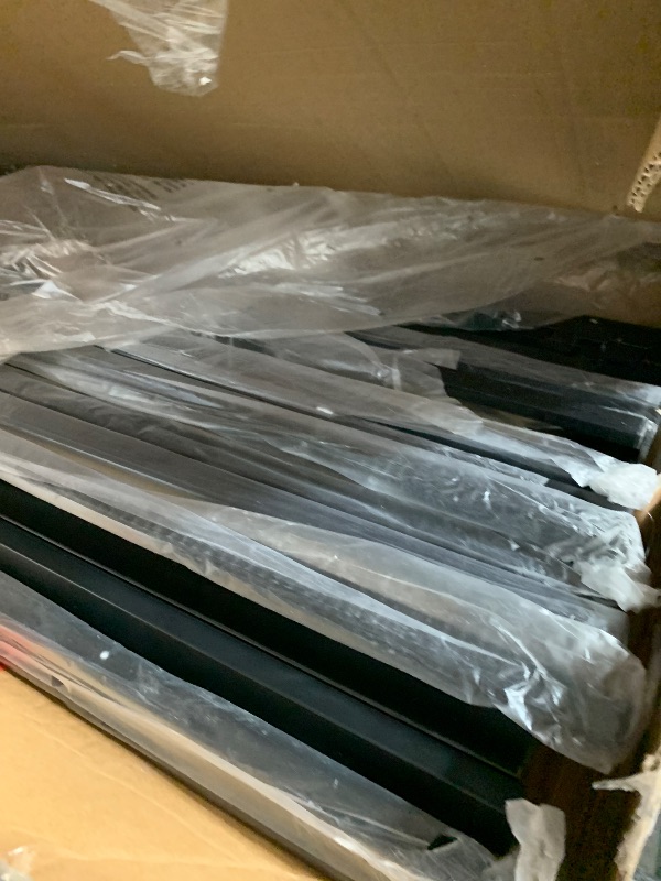 Photo 1 of GarveeHome Queen Size Rattan Bed Frame with Headboard, Black Boho Cane Platform Bed Frame with Strong Metal Slat, Noise Free, No Box Spring Needed