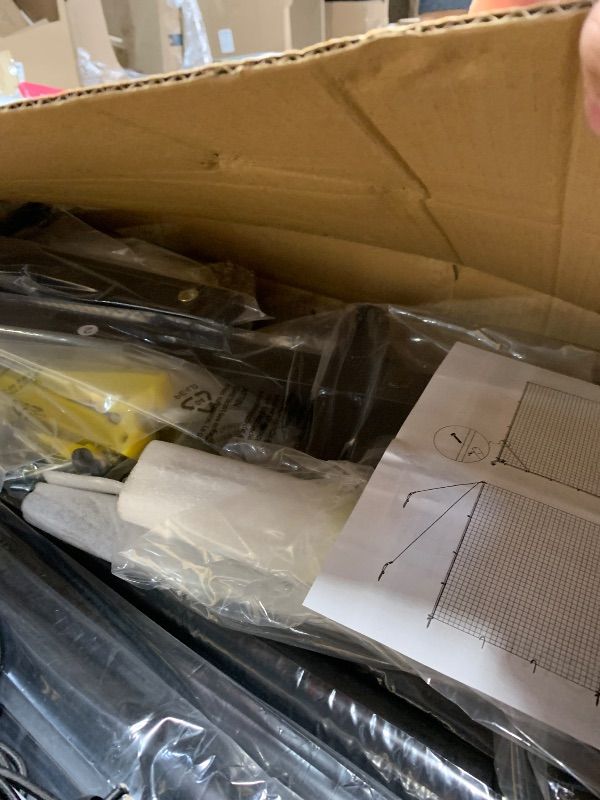 Photo 1 of MR Ball Stop Net System 30’x12’, Movable Heavy Duty Backstop Net, 2 in 1 Multi-Sport Stop Netting, Ball Barrier Sports Practice Barrier Net for Professional, College and Grade School Training