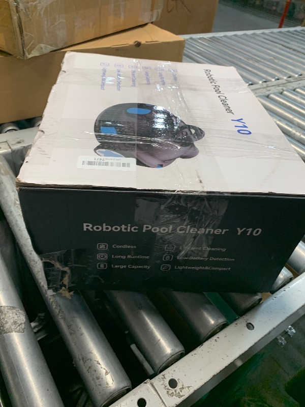 Photo 1 of ***(HEAVILY USED/ MINOR DAMAGE)***OUCAXIA Y10 Cordless Robotic Pool Cleaner Automatic Vacuum - 90 Mins Runtime, Powerful Suction, Self-Parking, Lightweight for Above/Inground Pools Up to 65ft/1100 Sq.Ft