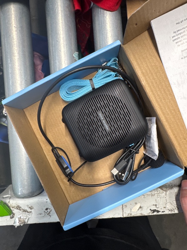 Photo 1 of (Black) Portable Rechargeable Voice Amplifier for Teachers, Coaches, Tour Guides, presentations, and Meetings with a Large Number of attendees
