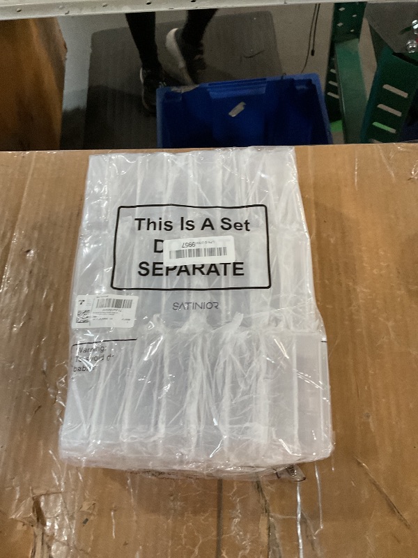 Photo 1 of SATINIOR 24 Packs Small Clear Plastic Beads Storage Containers Box with Hinged Lid for Storage of Small Items, Crafts, Jewelry, Hardware (3.7 x 2.5 x 1 Inches)