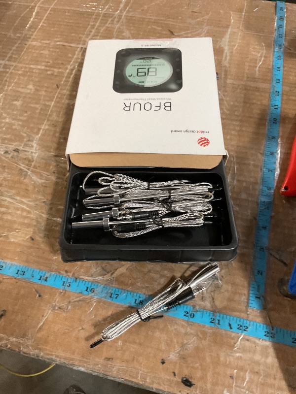 Photo 1 of (Used) BFOUR Bluetooth Meat Thermometer Wireless Meat Thermometer, Wireless Digital Grill Thermometer with 6 Temperature Probes