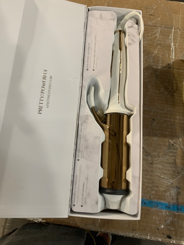 Photo 1 of (PARTS) (NOT A FUNCTIONAL UNIT) Kristin Ess Hair 2 Inch Titanium Curling Iron for Big Blowout Waves + Volume-2” Salon Professional Wide + Large Barrel Curling Iron - Auto Shut-Off - Smooth+Shiny Loose Waves for Medium to Thick Hair