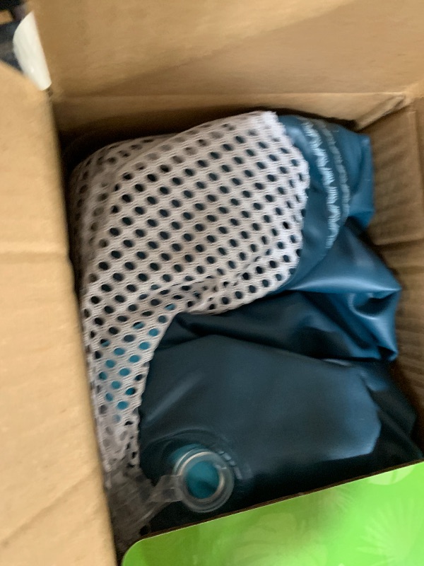 Photo 1 of SLOOSH Inflatable River Tubes Float - Heavy Duty Pool Tube Floats for Adults Floating, Lake Floaties River Run Sports Fun, Large Raft Water Lounger with Cup Holders Mesh Bottom (53 inches, Blue)