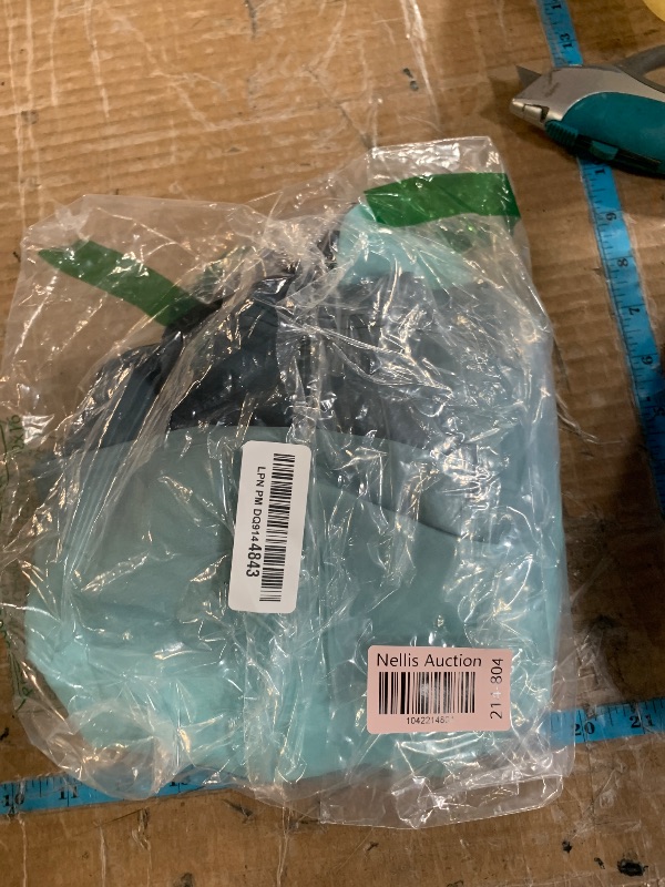 Photo 1 of (LARGE) (BAGGED) SILKWORLD Mens Swimming Trunks with Compression Liner Quick Dry 5 inch Swim Shorts with Zipper Pockets,Blue Green Gradation,Large