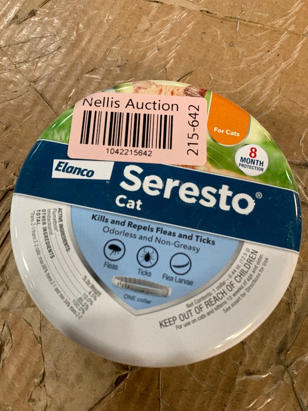 Photo 1 of Seresto Cat Vet-Recommended Flea & Tick Treatment & Prevention Collar for Cats | 8 Months Protection