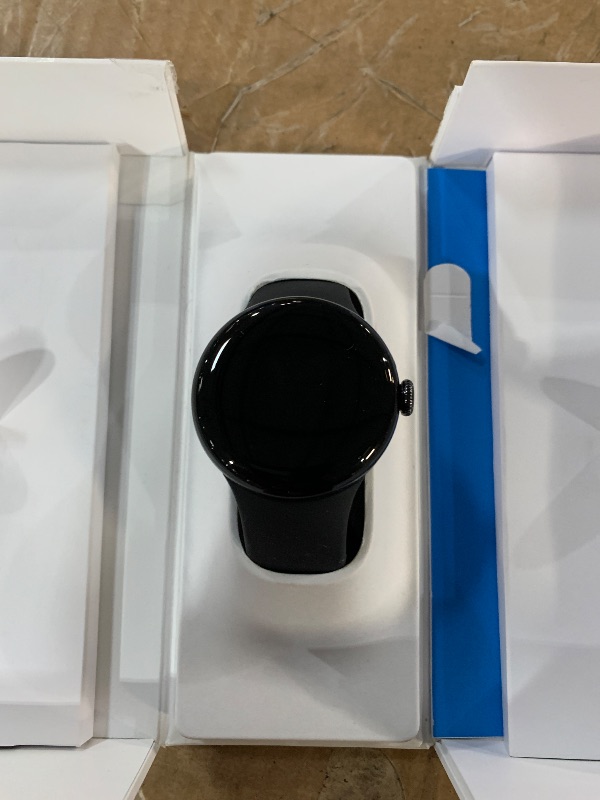 Photo 1 of *** does not power on parts only*** Google Pixel Watch 2 (Previous Model) with the Best of Fitbit - Heart Rate Tracking, Stress Management, Safety Features - Android Smartwatch - Matte Black Aluminum Case - Obsidian Active Band - WI-FI