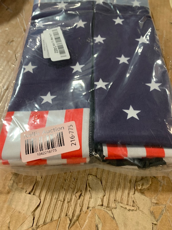 Photo 1 of (BAGGED) (USED/FAIR) 2 Pack Boat Trailer Guide Pole Covers, 48 Inch Marine Trailer Guide Poles Pad Neoprene Capped Protective Covers for Jet Ski Boat Sailboat Trailers (American Flag)