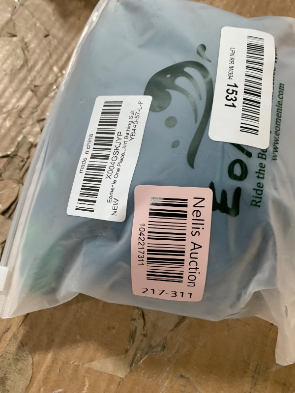 Photo 1 of (BAGGED) (USED/FAIR) (LARGE)  Eomenie One Piece Swimdress Swimsuits for Women Tummy Control Swim Dresses Skirt Bathing Suit