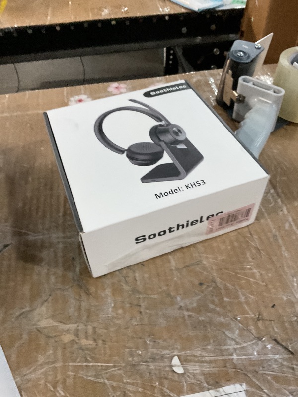 Photo 1 of (Upgraded Version) Wireless Headset, Bluetooth Headset with Noise Cancelling Microphone, Best Headphones with Mic Mute & USB Dongle for PC/Computer/Laptop/Cell Phones/Remote Work/Call Center