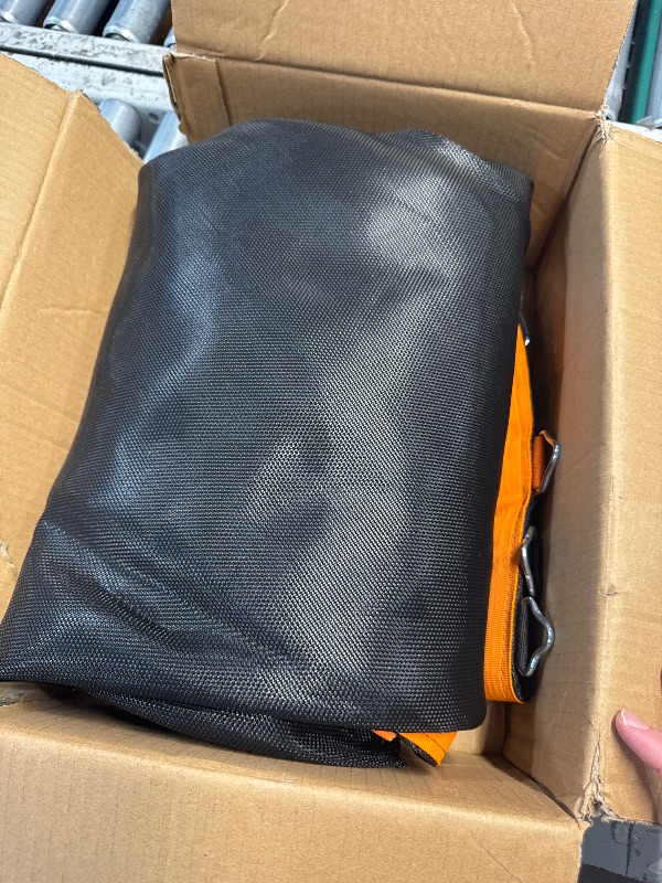 Photo 1 of (USED/FAIR) ULTRAPOWER SPORTS Trampoline Mat Replacement 10FT Replacement Trampoline Mat 10 FT 64 Rings Jumping Mat for 64 Springs 5.3"-5.7" Spring 10 Row Stitch Anti-UV Wear-Resistant Hook Gloves Parts