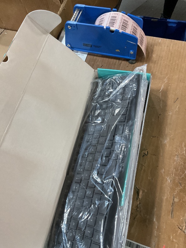 Photo 1 of Wireless Keyboard and Mouse Combo for Windows, 2.4G Full-Sized External Cordless Computer Keyboard Mouse Combo for Laptop PC Desktop Chrome Mac, Number Pad 1600 DPI Silent Mouse USB Receiver (Black)