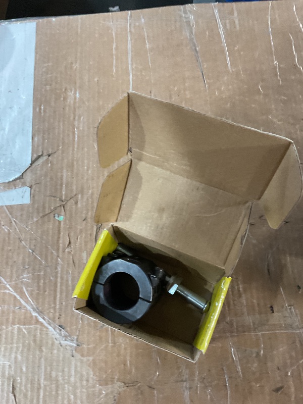 Photo 1 of (PARTIAL SET) (UNTESTED) Upgraded Steering Stabilizer Tie Rod Clamp (1-1/2" OD Tube) with Steering Stabilizer Relocation Bolt for Jeep Wrangler JK JKU JL JLU & Jeep Gladiator JT 2007-2022
